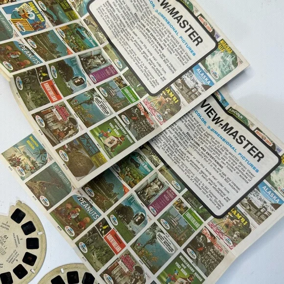 BUNDLE VTG View Master Slides and Memorabilia, 11 Items Disney Nature Culture - Picture 5 of 7